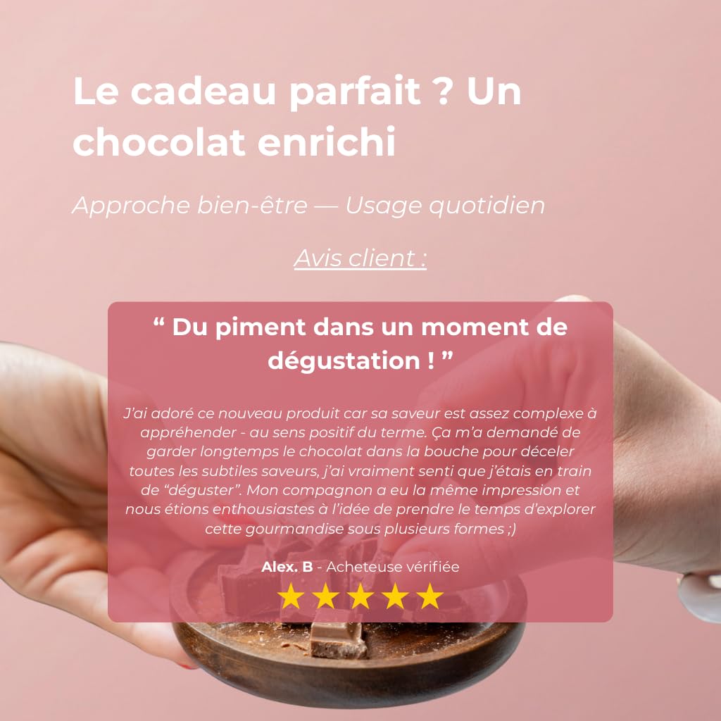 LOVE TONIC PASSION – Tablette de Chocolat Gourmand 90 g – Caramel - Fruit de la Passion - Gibembre – Fabriqué en France - Chocolat à Offrir pour un Moment de Plaisir à Deux (Passion, 1 tablette)