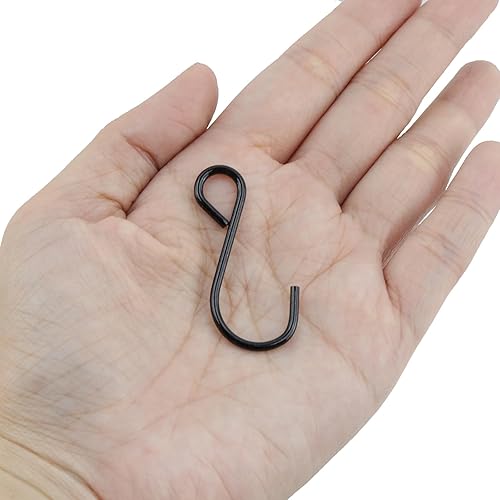 Vista 44 de T Tulead 40 piezas de mini ganchos ligeros S ganchos de hierro para colgar joyas de 1 x 0.7 pulgadas