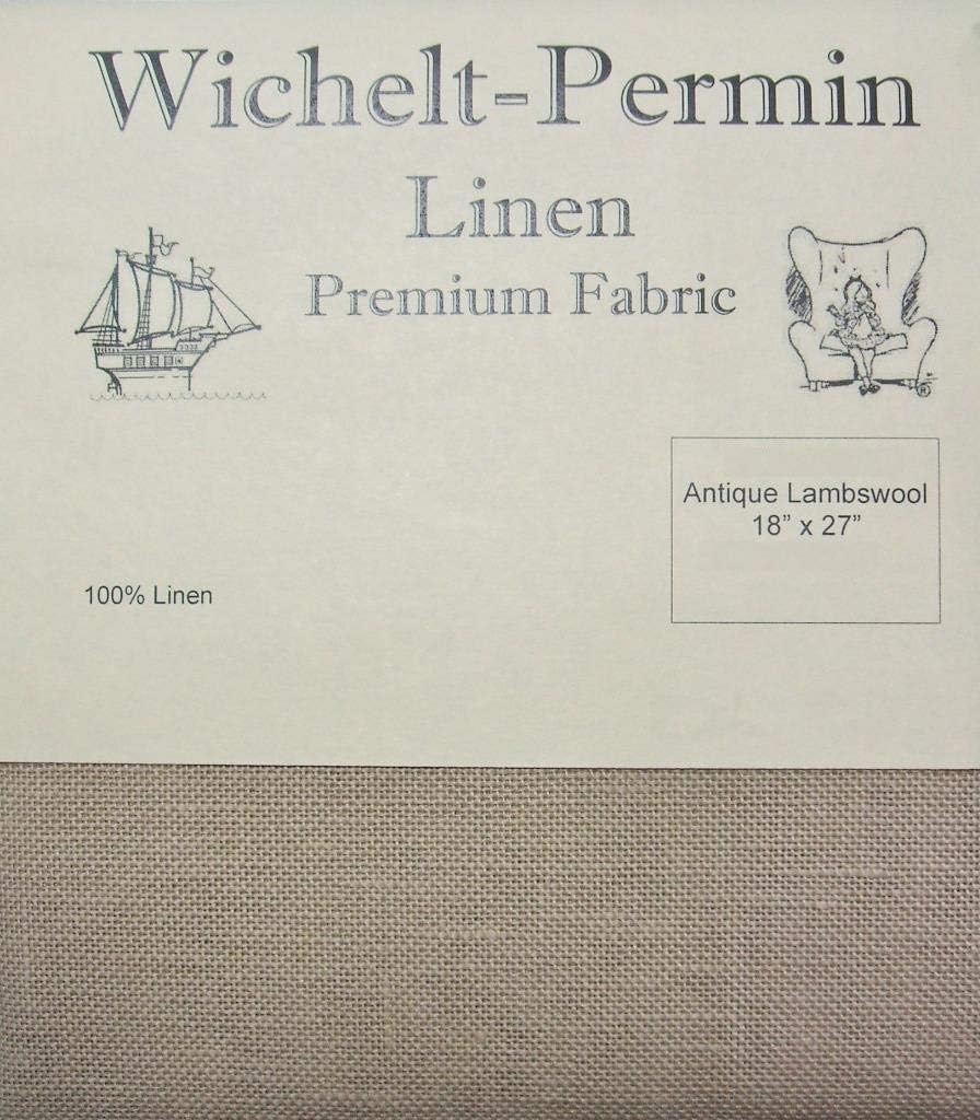 Wichelt Permin Premium Linen Cross Stitch Fabric 18" x 27" Antique Lambswool 32 Count