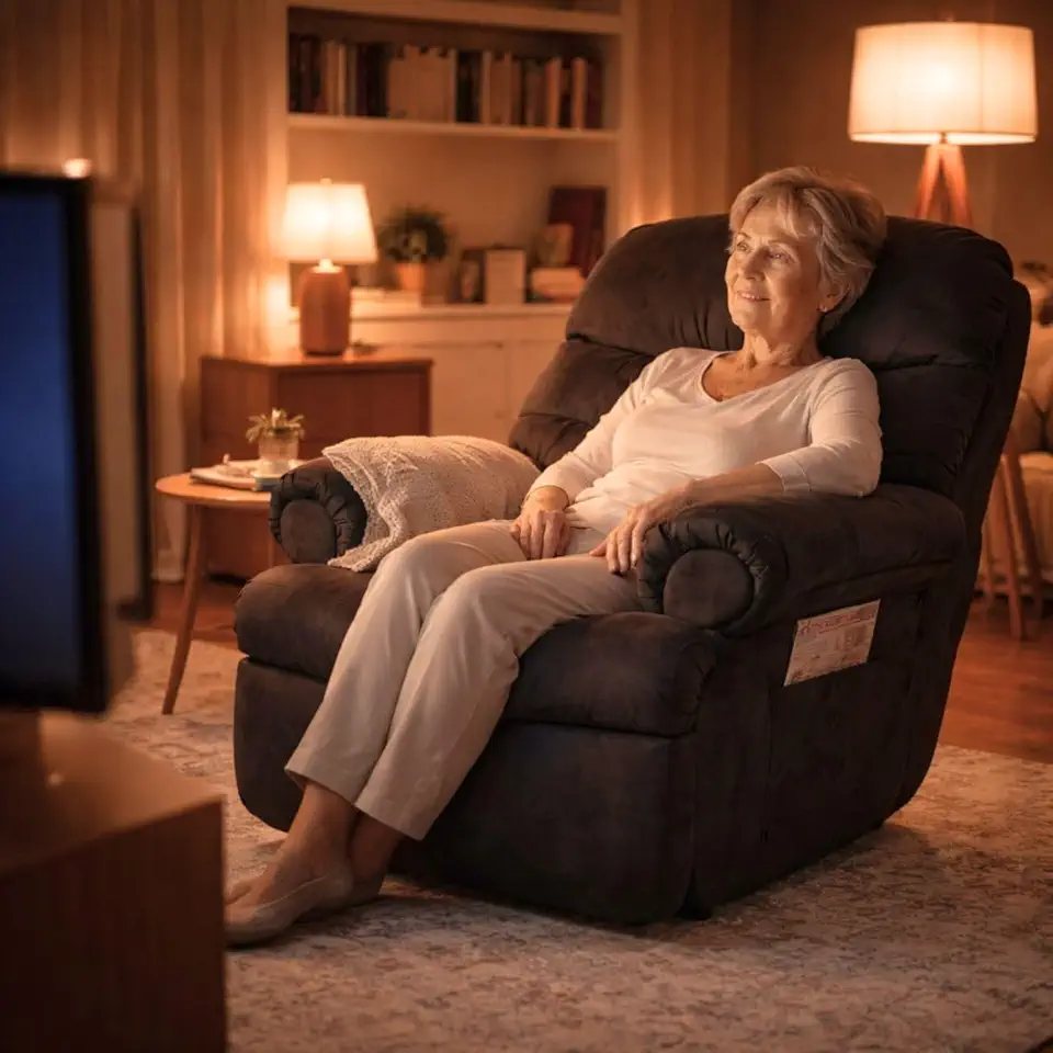 Poltrona Barão Reclinável Manual em Suede com Mecanismo em Aço Casa Imperial (PRETO)
