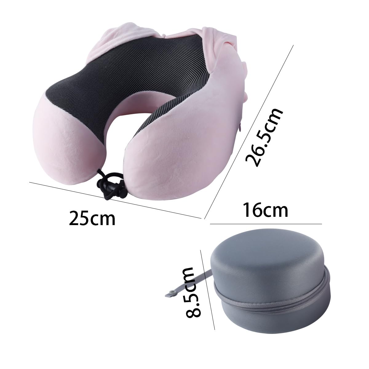 Cuscino Cervicale Per Aereo, Cuscino Da Viaggio Con Cappuccio, Comodo E Leggero, Ideale Per Sedia Da Aereo, Auto, Casa, Ufficio
