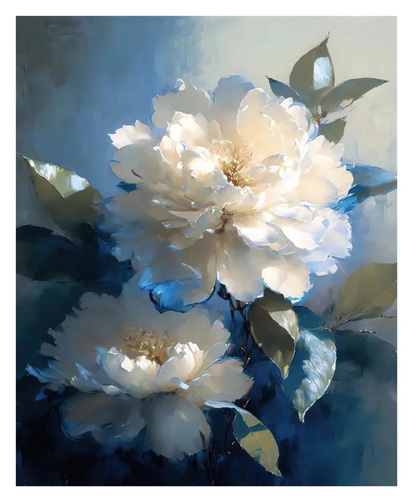 Tableau déco nature grande fleur pour raviver un mur vide avec une décoration murale de salon moderne