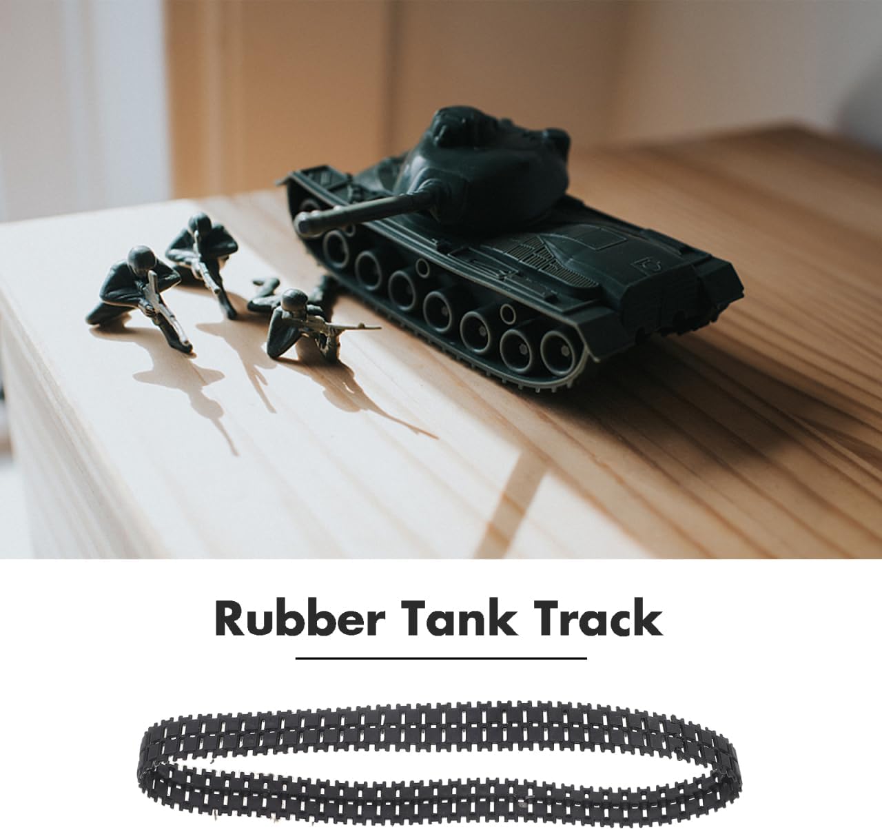 Replacement Rubber Tank Tracks for Remote Control Tanks 4Pcs Durable DIY Tank Track Treads for Model Repair and Robot Track Making