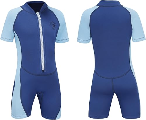 Lemorecn Trajes de neopreno para niños de 0.118 in y 0.079 in, traje de neopreno prémium para niños y niñas