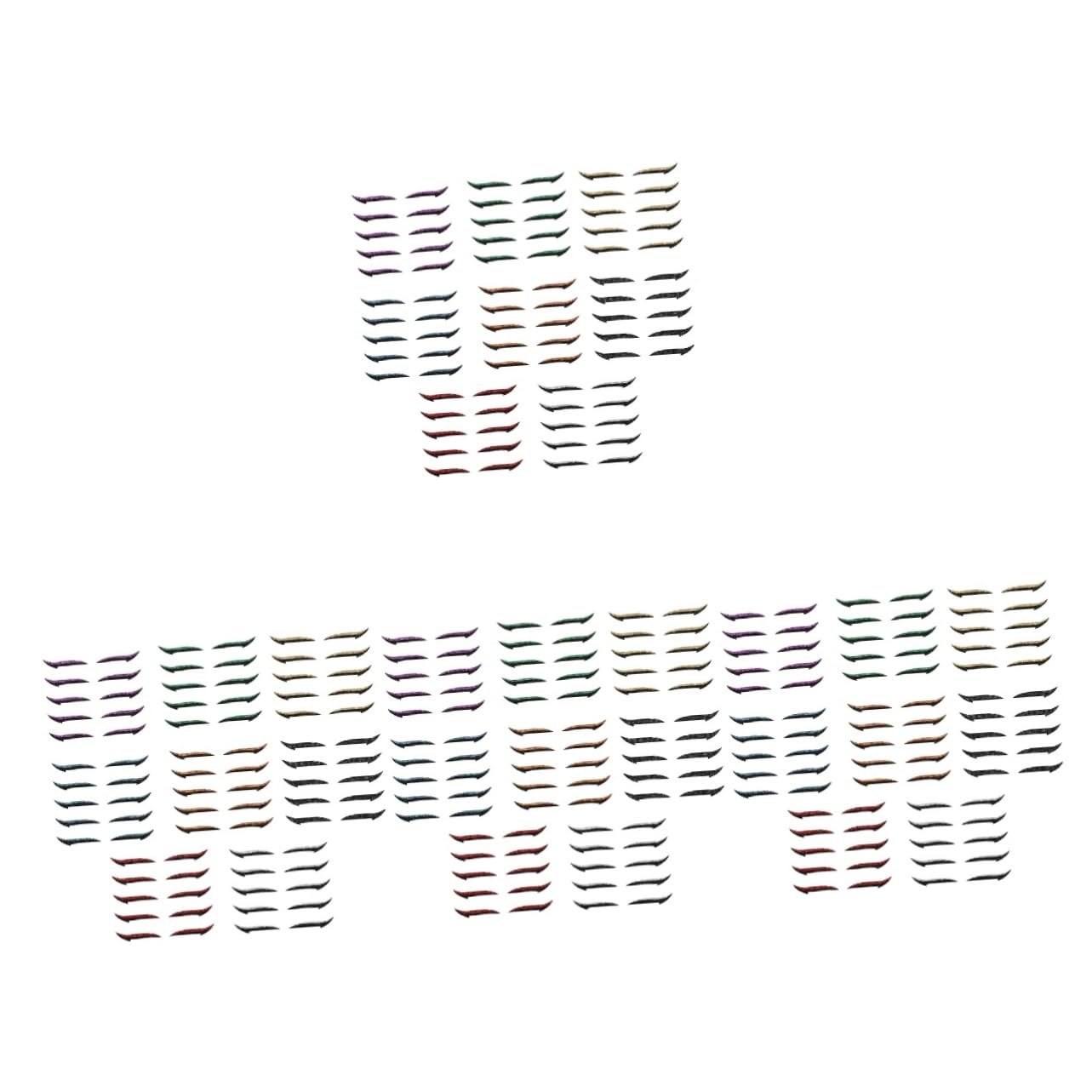 FRCOLOR 160 Paia Eyeliner Adesivi Per Decalcomanie Stickera Adesivi Glitterati Strumenti Per Il Trucco Degli Occhi Adesivo Per La Pelle Degli Occhi Doppia Palpebra Plastica