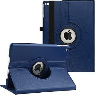 Rotating Case for iPad 10.2" 9th Generation 2021/ 8th Generation 2020 / 7th Gen 2019-360 Degree Rotating Multi-Angle Viewing Folio Stand Cases with Auto Wake/Sleep (Navy Blue)