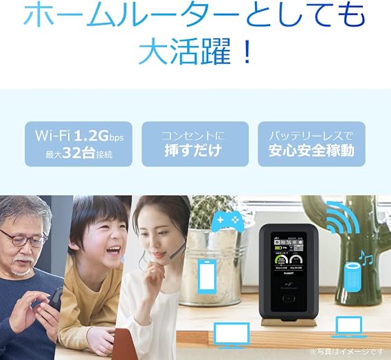FUJISOFT 5G compatible Wi-Fi mobile router +F FS050W