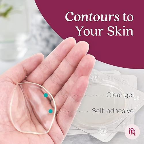 Miniatura 4 de Nurse & Nourish 8 almohadillas Almohadillas de silicona para pezones para el dolor de lactancia materna  Almohadillas calmantes de gel para pezones