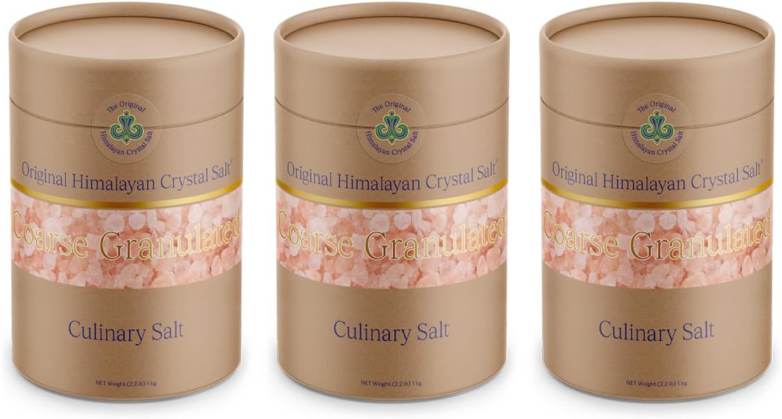 - Original Himalayan Crystal Salt โ Coarse Granulated Culinary Salt (3 Pack)