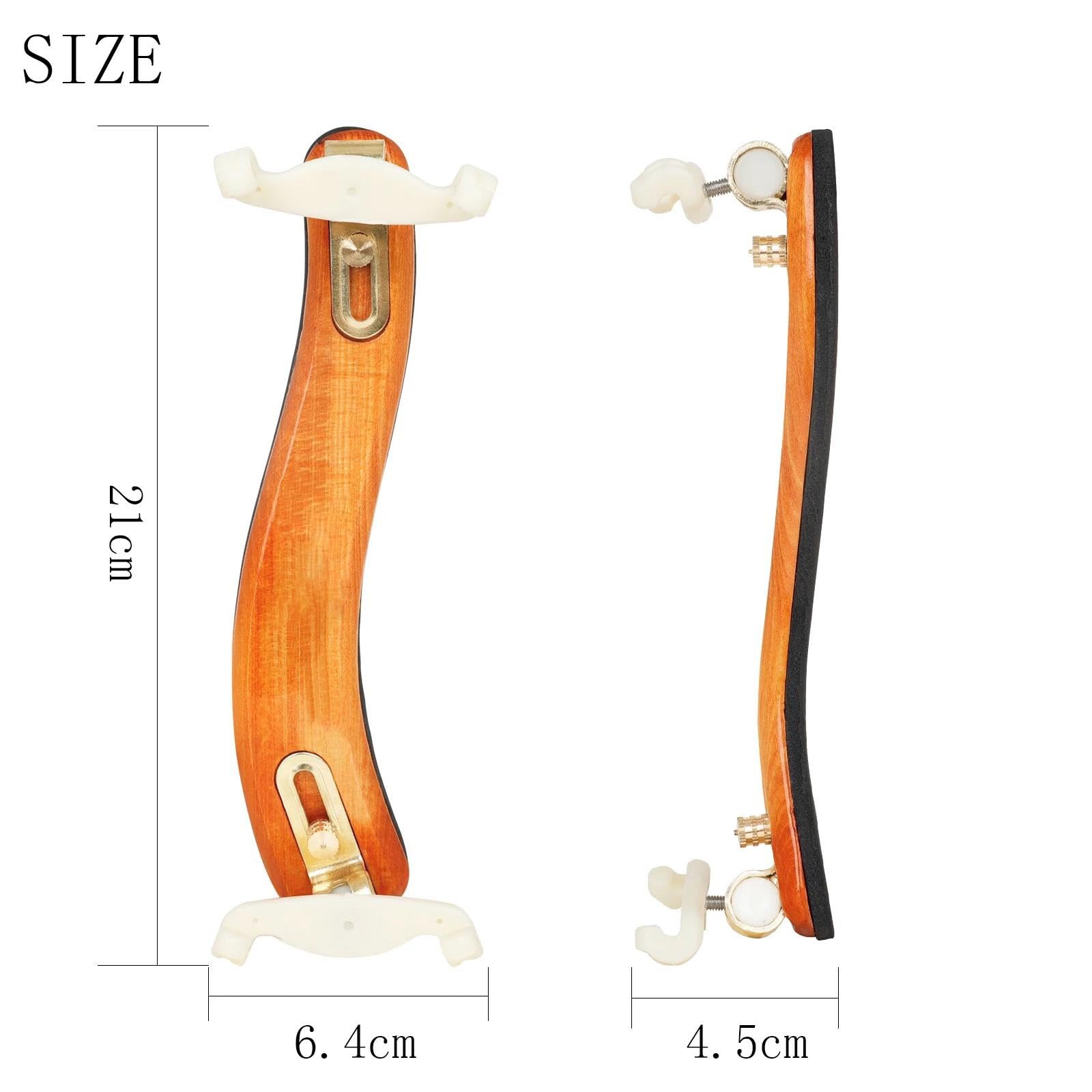 Apoyo Para El Hombro Del Violín Soporte ajustable para violín de arce almohadilla suave | Ligero y compacto para un fácil transporte, alivia la presión del hombro y mejora la comodidad al tocar.(5 Pcs)