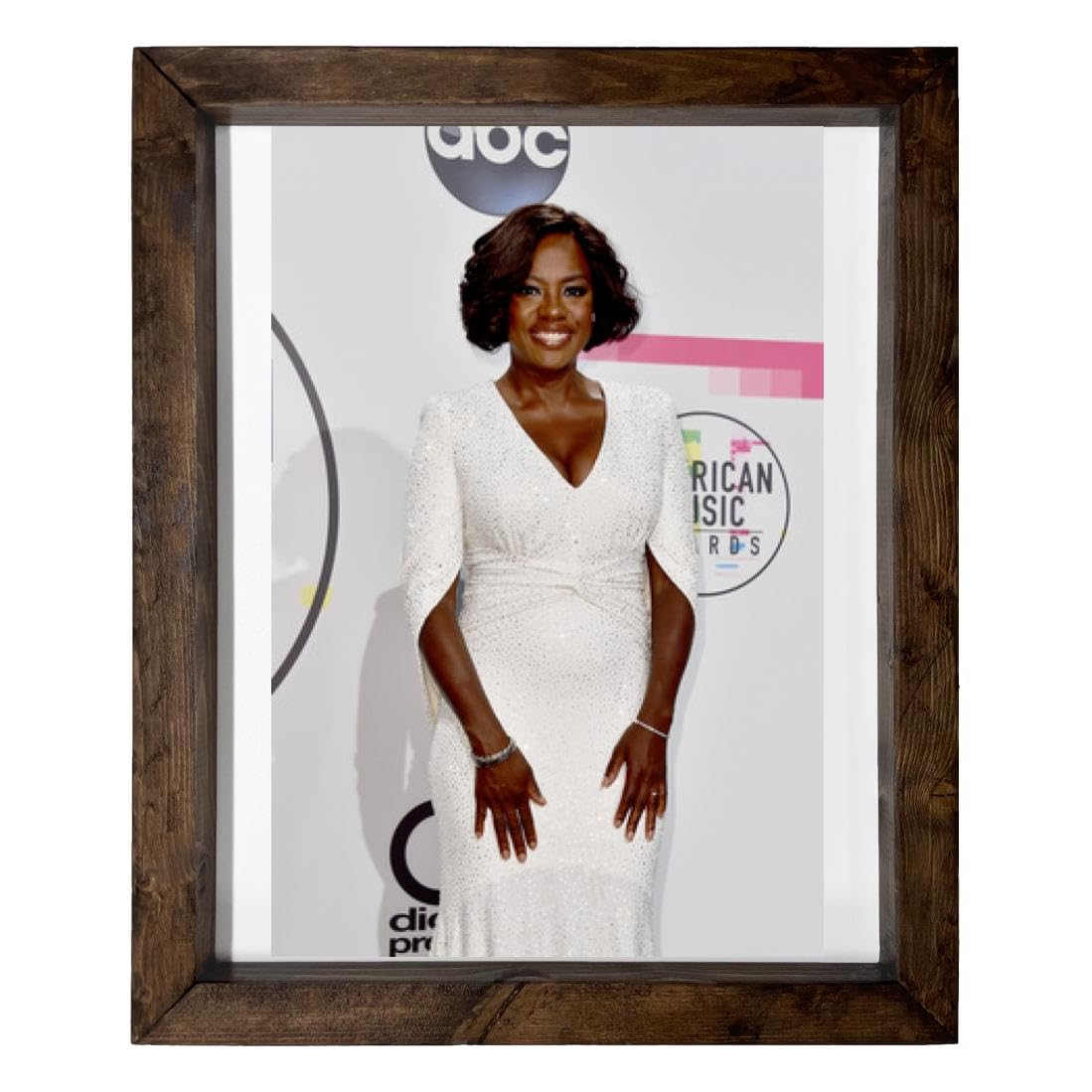 Boss Hog Viola Davis - 14X17 Full Color Photo Sign with Wood Frame PTR #G1406468