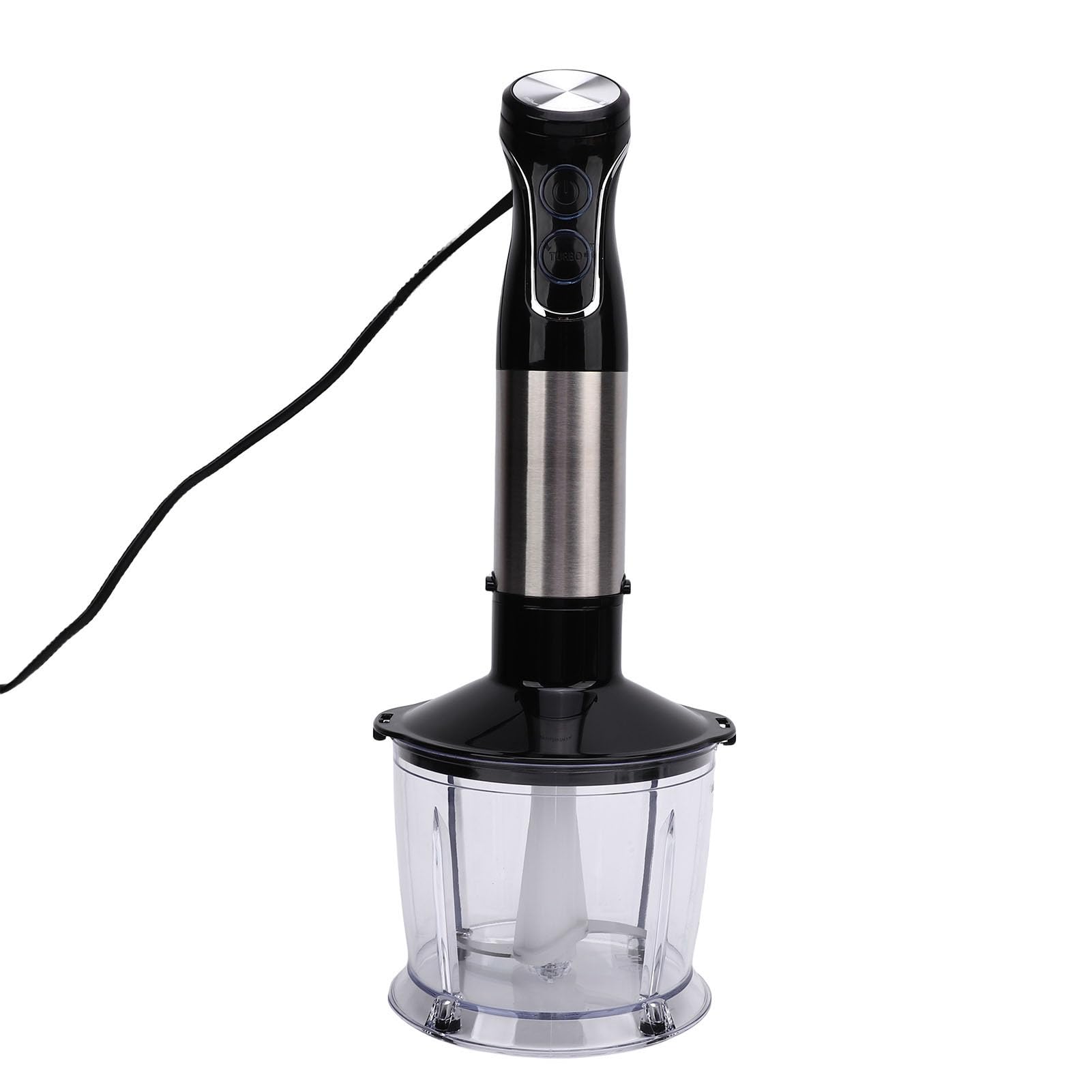 TOPINCN Zestaw Blendera Ręcznego Blender Zanurzeniowy 3 w 1 ze Stali Nierdzewnej z Kubkiem 800 Ml i miską Rozdrabniacza 600 Ml Silnik o Zmiennej Prędkości Obrotowej do (Wtyczka UE 220-240 V, 1500 W)