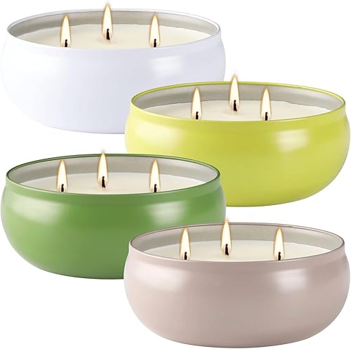Paquete de 2 velas de citronela en frasco, velas grandes de citronela para exteriores, juego de regalo, velas de citronela en tarro de viaje de 2 x