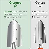 Vista 3 de Garden Tools - Herramientas de mano de jardinería resistentes de 9 piezas con bolsa organizadora de herramientas de jardín a la moda y duradera