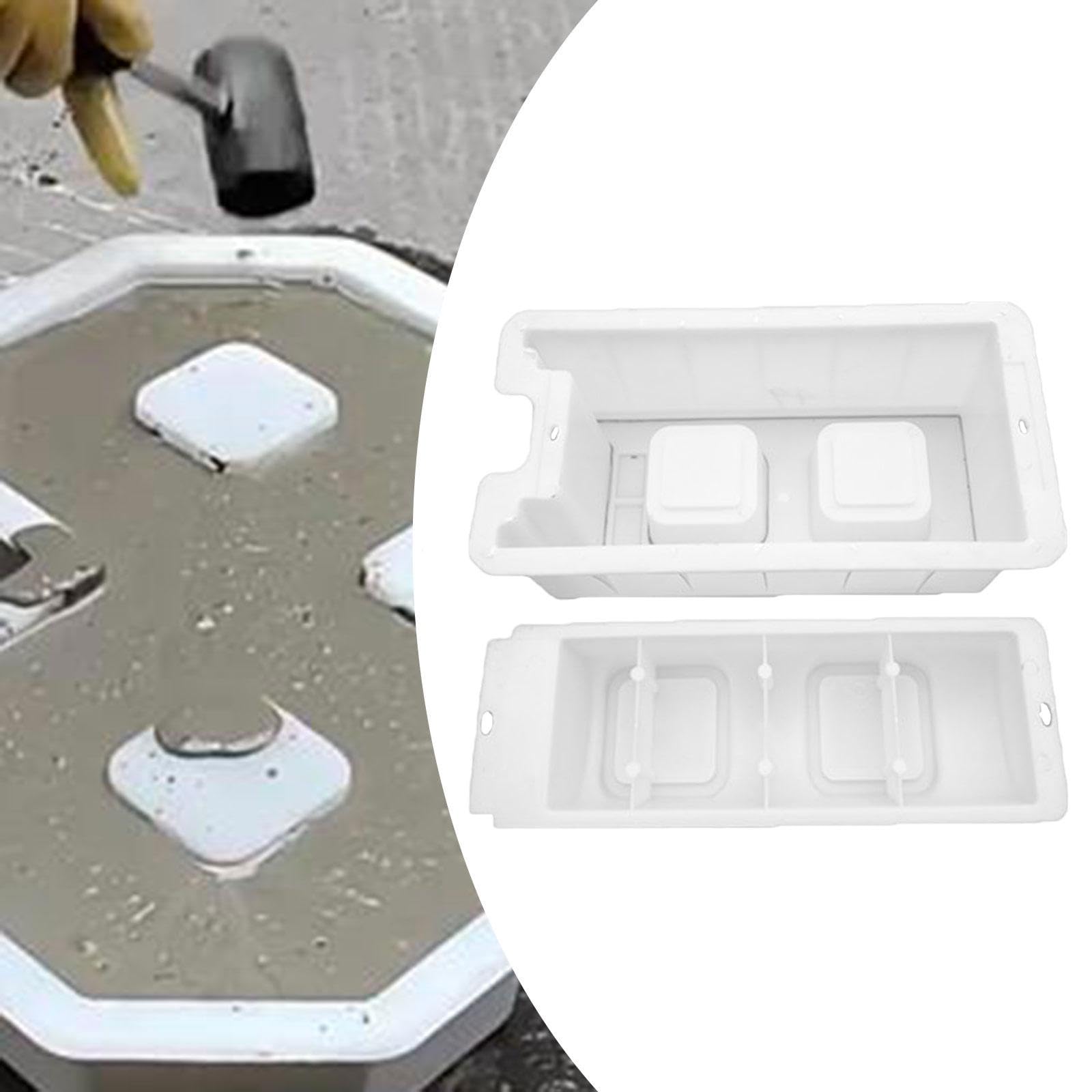 2 Pezzi Modello Pozzo Muro Cemento Mattoni Riutilizzabile per Realizzazione Blocchi in PP Adatto a Giardino Recinzione Cortile Terrazza Prog, Style C