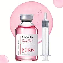 Pink Peptide Collagen Facial Ampoule Serum, Advanced Hydrating, Boosts Skin Elasticity & Radiant Glow, Plumps Skin & Reduces the Look of Fine Lines, Non-Greasy Gentle Formula 30ml/1.01 Fl Oz