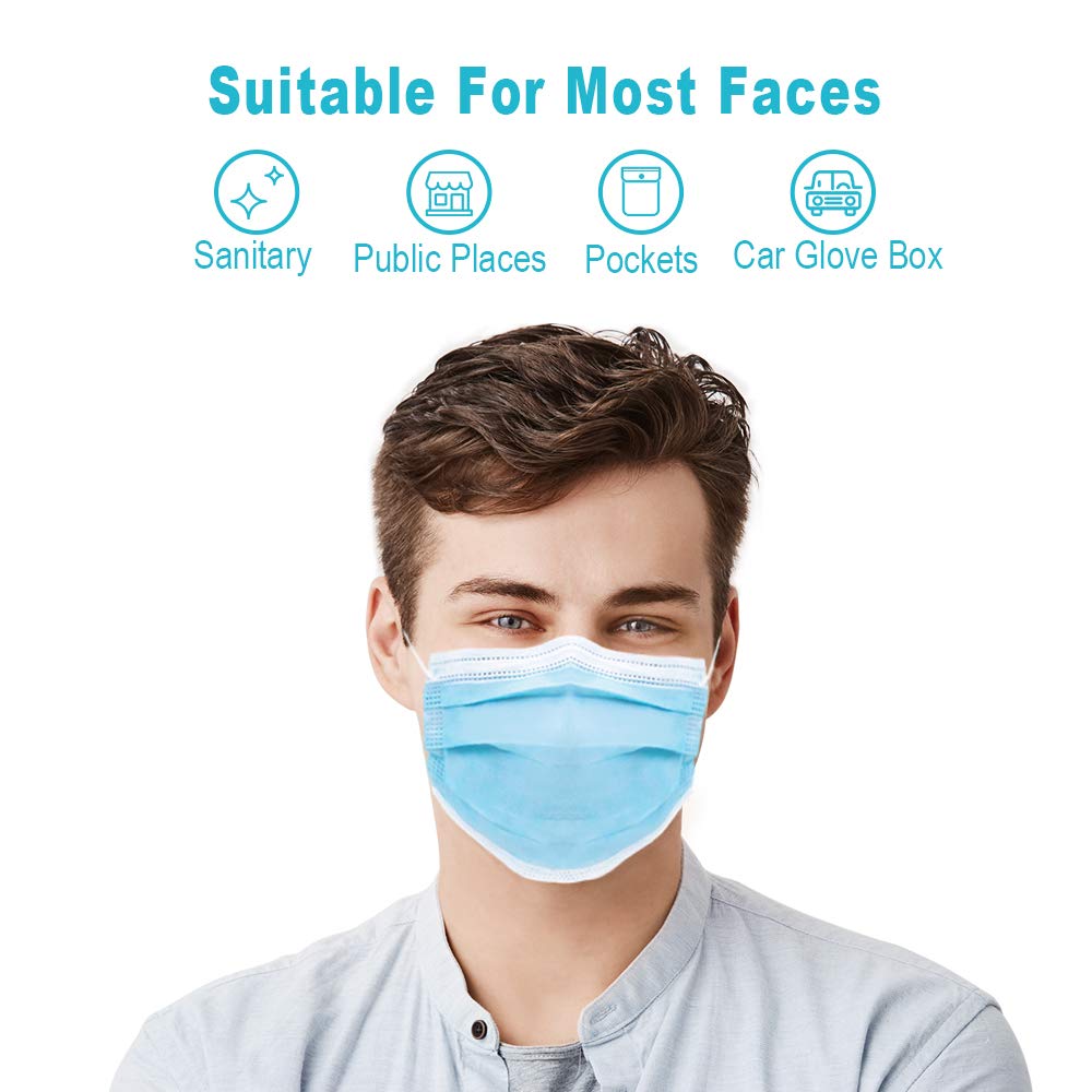 Comix Face Mask With 3 Layer Disposable Face Masks Pack Of 50 Buy 