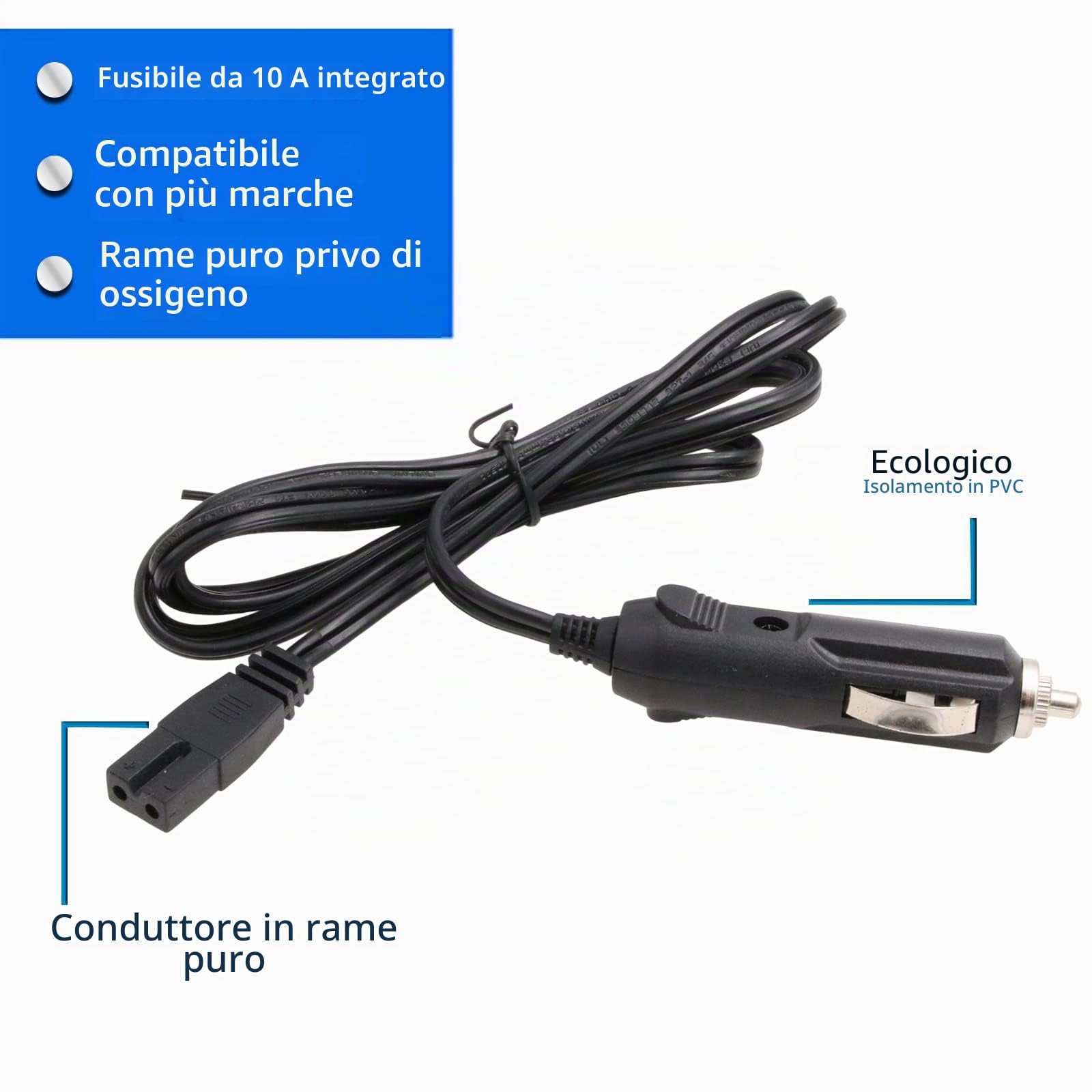 Cavo di prolunga accendisigari 12V CC Mobicool NFA 1,5m per mini frigo auto