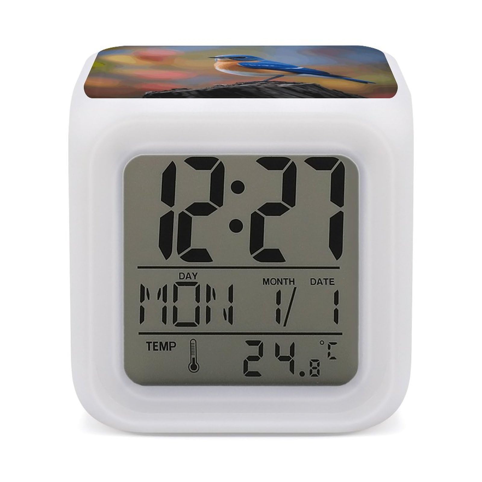 Reloj despertador con pantalla de temperatura LED para evitar retrasos y mejorar el descanso diario
