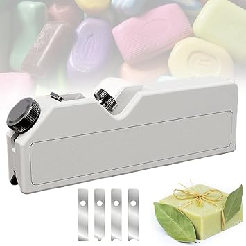 Cold Soap Edger Beveler Planer, Soap Beveler Trimmer, Handmade Soap Trimmer, with 4 Edge Trimming Knives, for Square/Round Cold Soap Candle Making
