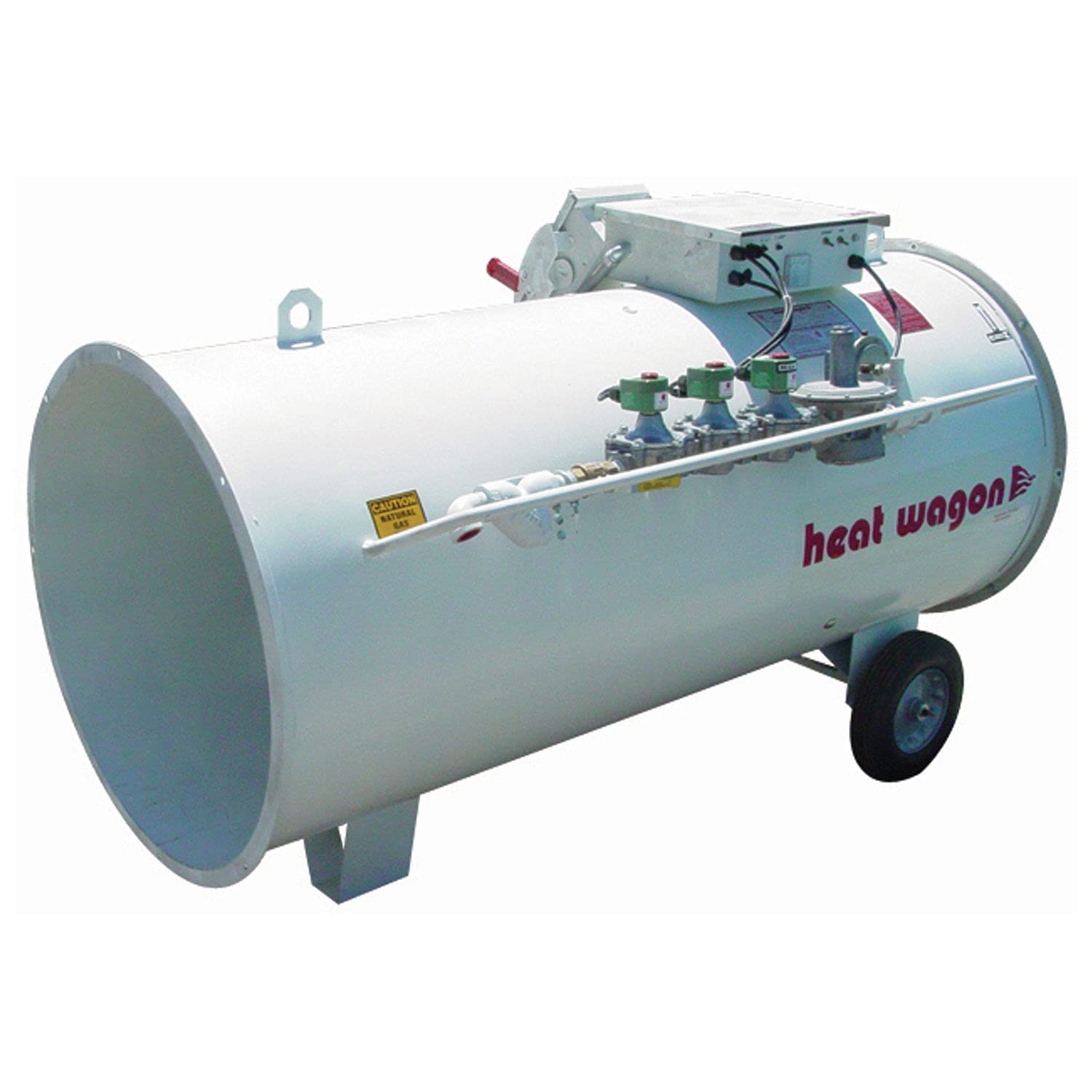 Direct Fired Gas Heater by Heat Wagon – 48"L x 41"W x 44"H, Steel, White, Model 3050