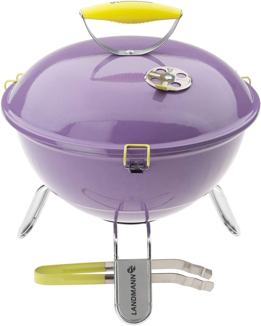 Landmann Piccolino 31378 37cm Portable Charcoal Barbecue - Lavender