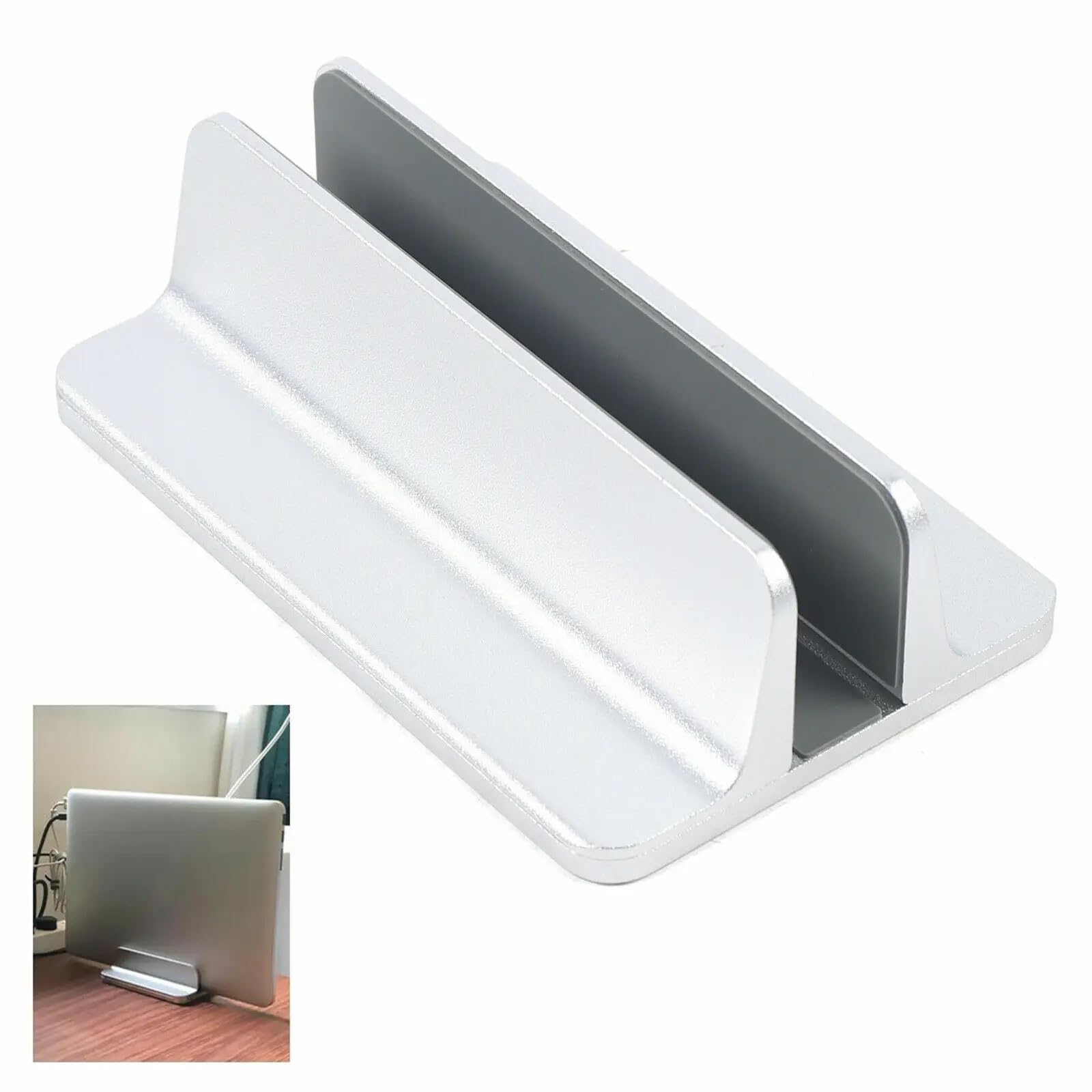 Laptop Ständer Vertikal For Laptop-Desktop, platzsparender Halter 14–40 mm
