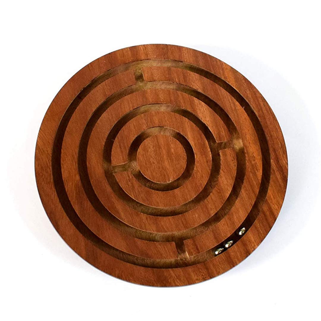 PEBBLECRAFTS Pebble Crafts Handcrafted Labyrinth Board Game Round Wooden Wooden Puzzle Ball-in-a-Maze Games Puzzle Pedagogical Board Brain Teaser Games Fun Game for Kids Diameter 4 In (B071X6SJ8V) Amazon Price History, Amazon Price Tracker