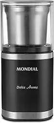 MONDIAL Moedor de Café Dolce Arome, Preto/Inox, 180W, 127V - MCF-01-BI