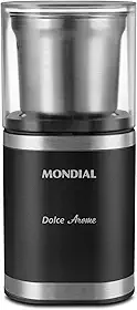 MONDIAL Moedor de Café Dolce Arome, Preto/Inox, 180W, 127V - MCF-01-BI