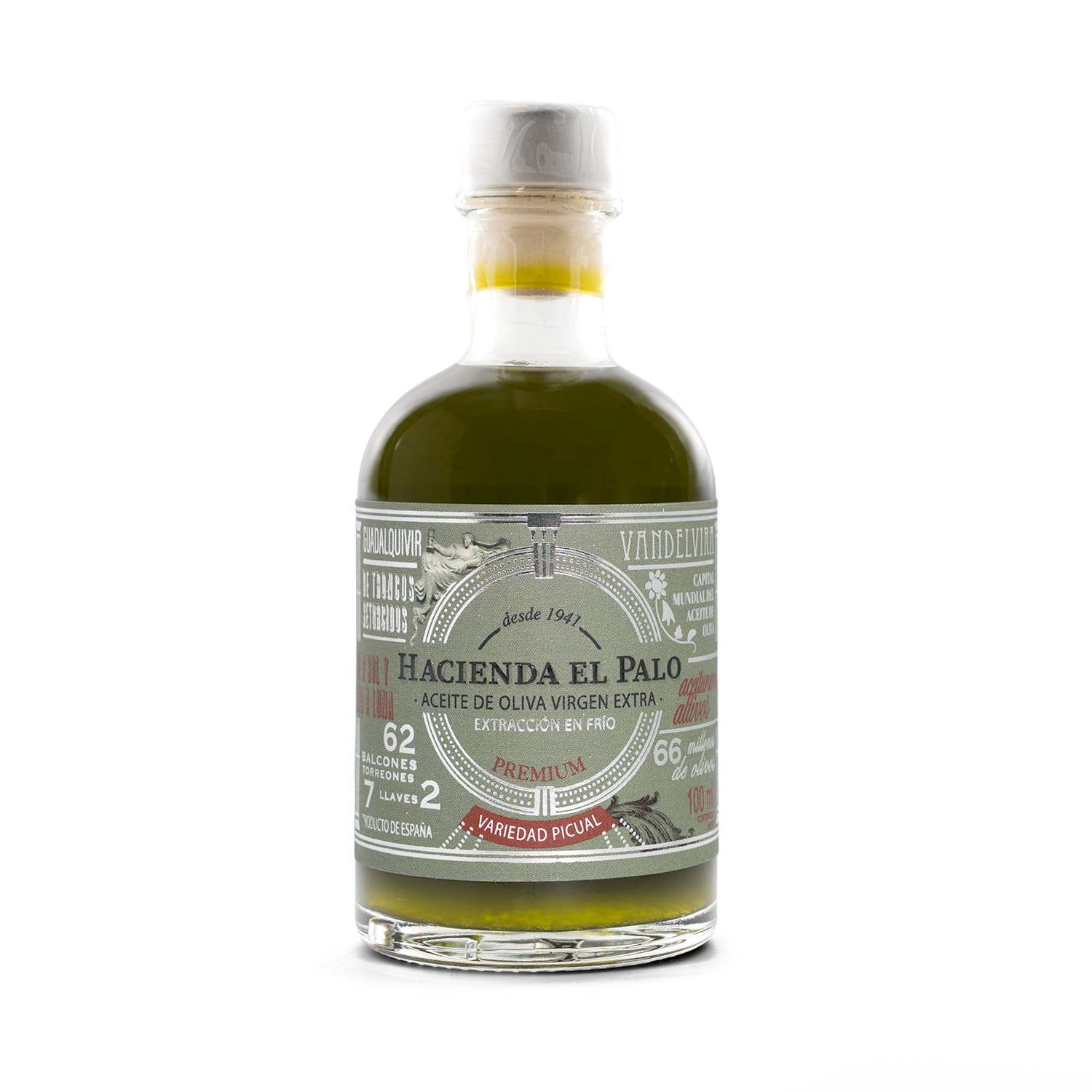 Hacienda el Palo Aceite de Oliva Virgen Extra Picual 100 ml Cosecha Temprana Extracción en Frío