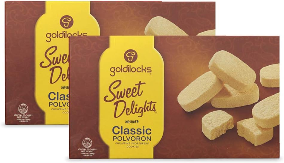 Sweet Delights Filipino Shortbread Cookies (Classic, 2 Pack)