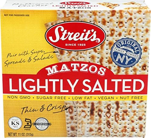 Streits, Lightly Salted Matzo, 11 Oz (Single)