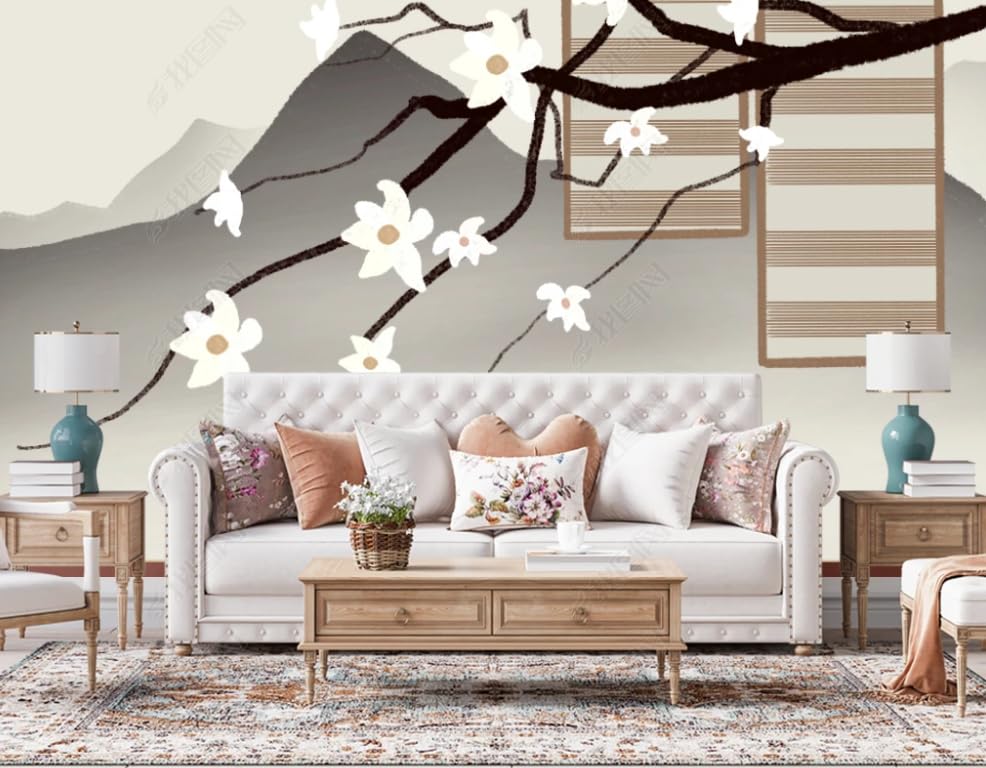 Fleur de magnolia poster geant mural salon et papier peint intisse