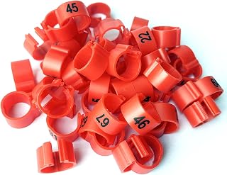 Pigeon Clip Ring Pigeon Ring Pigeon Band Bird Leg Ring Chicken Leg Band with Serial Number 001-100