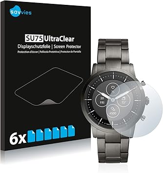 savvies Protection Ecran Compatible avec Fossil Collider HR (6 Pièces) -  Film Protection Ultra Clair : Amazon.fr: High-Tech