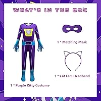 Vista 3 de Lindo disfraz de cosplay para niños con máscara y diadema, 3-10 años