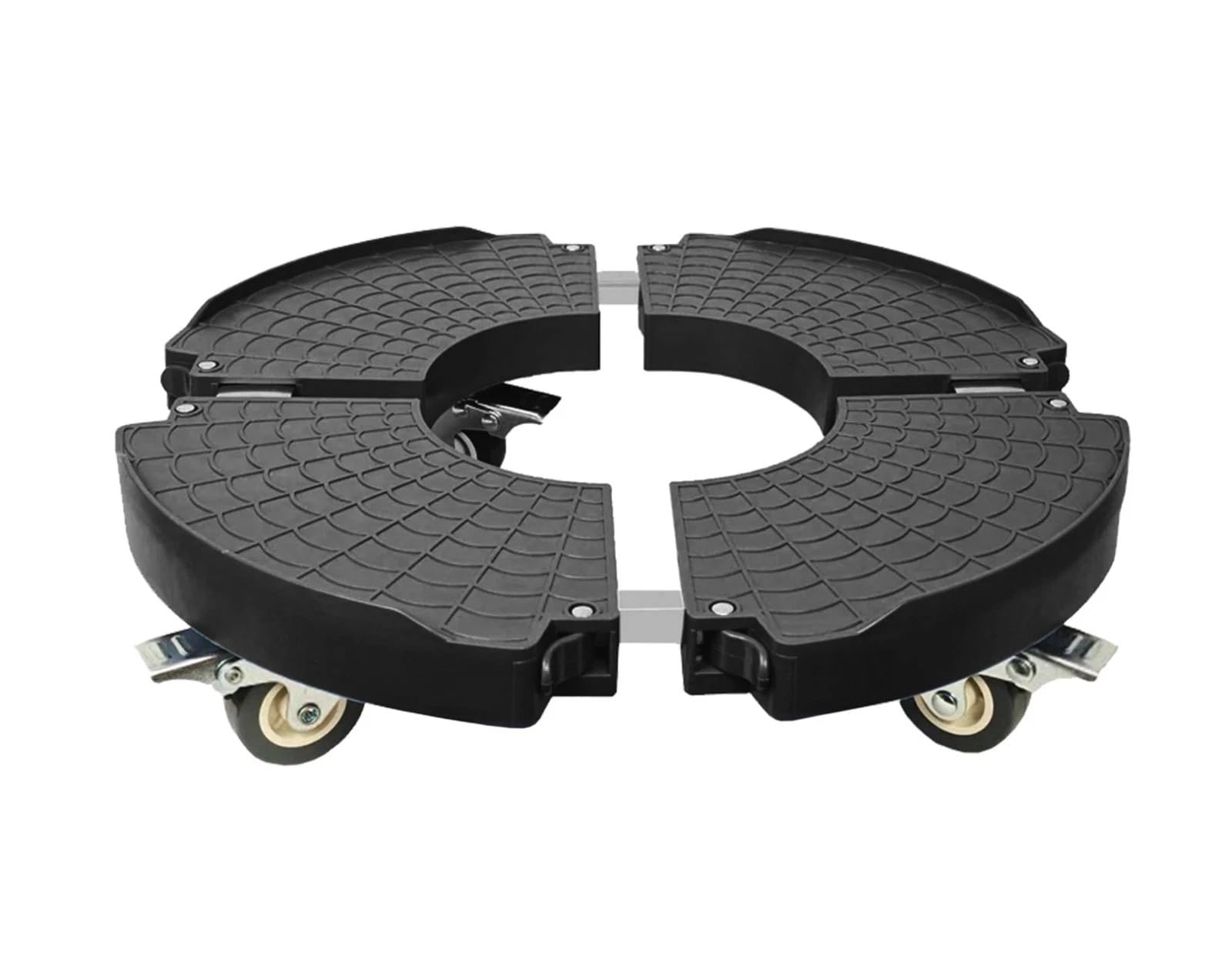 HOMION Plant Caddy with Wheels, Heavy Duty and Easy to Use, Rolling Plant Stand Adjustable, Large Plant Cart Dolly with Casters for Flower Pot Garden Pot Mover (Single 4 Wheels Stand Black)