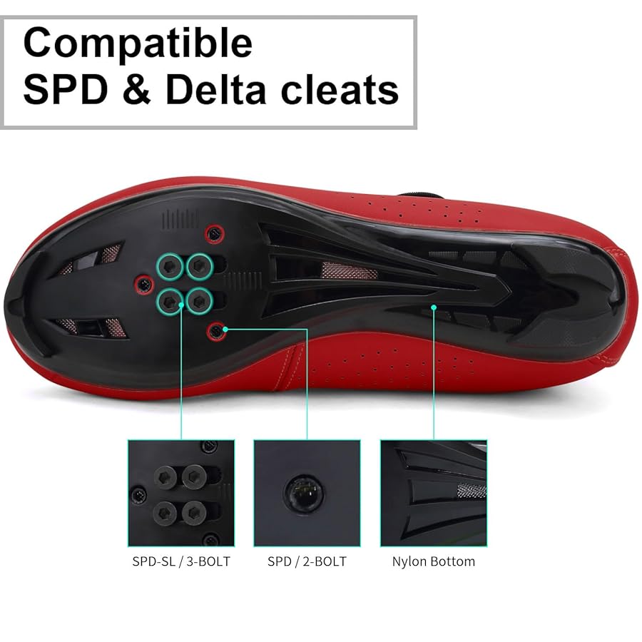 Hixingo Fahrradschuhe Herren - SPD/SPD-SL Kompatible MTB Schuhe