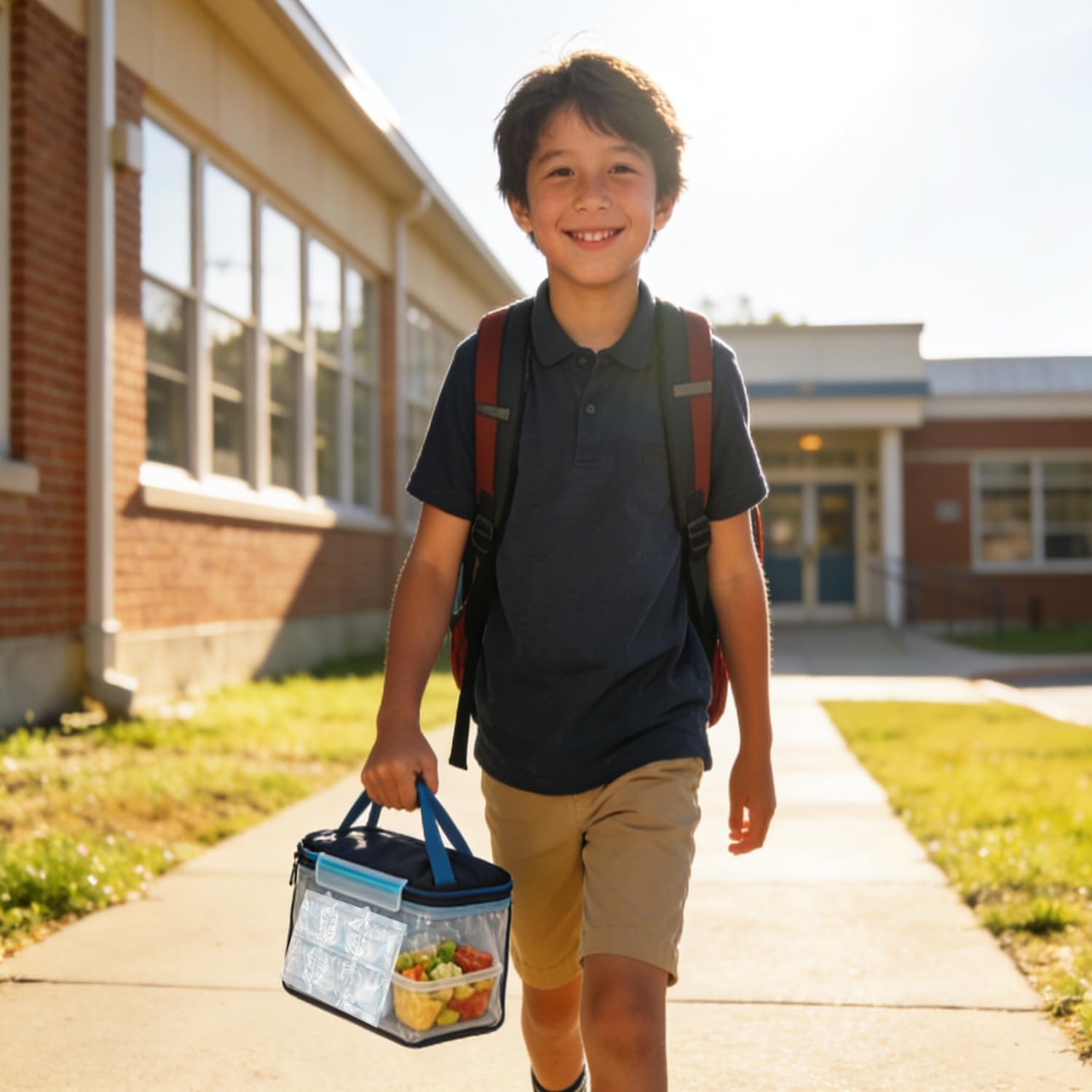 2-Pack Flexible Reusable Gel Ice Pack for Bento Lunch Box – 12-Count Slim Freezer Pack, BPA-Free Leakproof Cold Pack for Kids School Lunches, Yogurt, Snacks & Coolers (2 Rows x 6 Packs) - Image 7