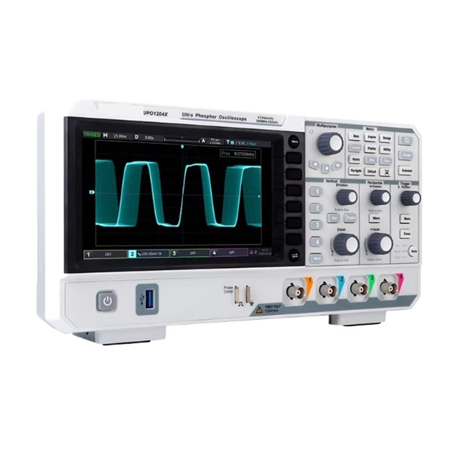 Oscilloscopio digitale UPO1204X Quattro canali 200 MHz Larghezza di banda 2 GS/s