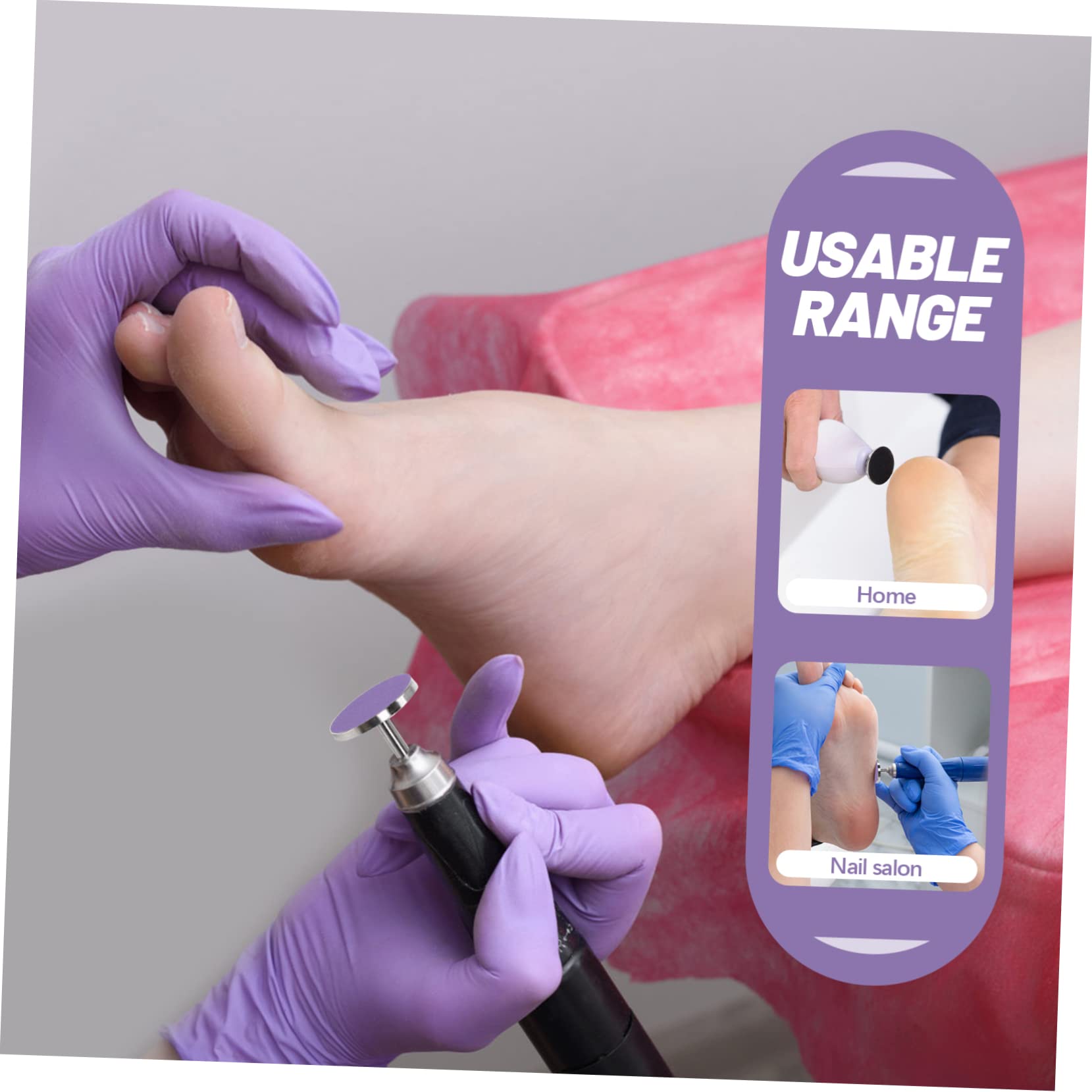 FRCOLOR 5 Set Di Abrasivi Per Pedicure Per La Rimozione Dei Piedi Lima Per Unghie Elettrica Abrasivi Strumento Di Levigatura Dei Piedi Cuscinetti Di Ricambio 60 Pezzi*5