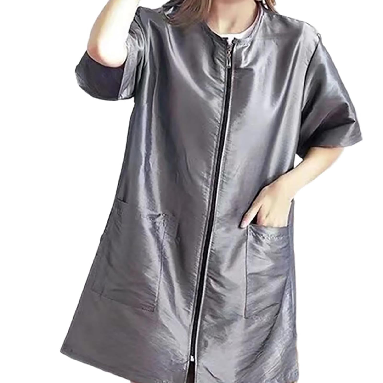 Maxtonser Professional Hairdresser Grooming Apron Sleeves Haircutting Smock With Pocket For Salon and Pet Shop