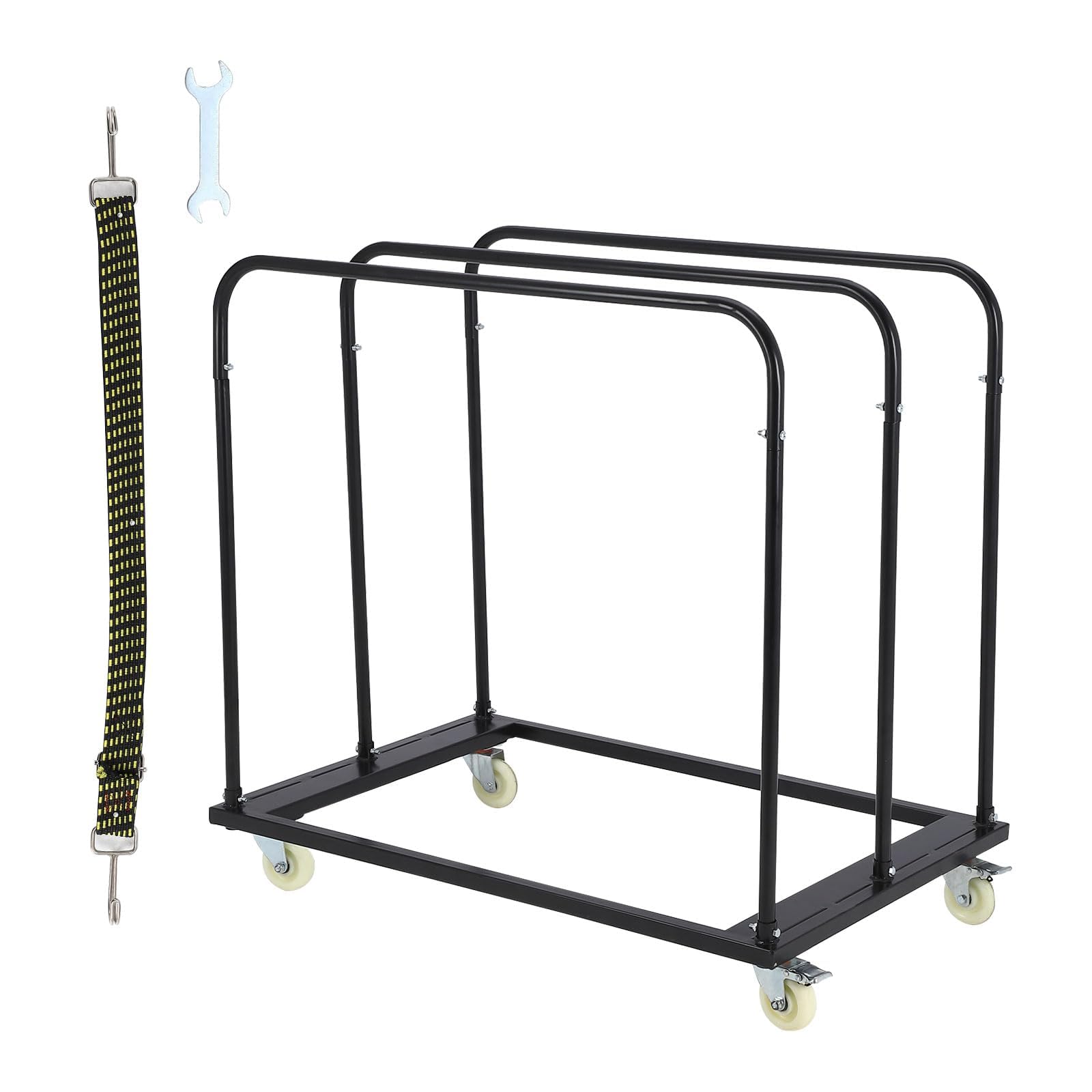 1500 LB Folding Table Cart with Wheels,Heavy Duty Utility Dolly Cart for Transporting Tables, Wall Panels, Plywood | Event, Hotel, Warehouse &amp; Factory Use