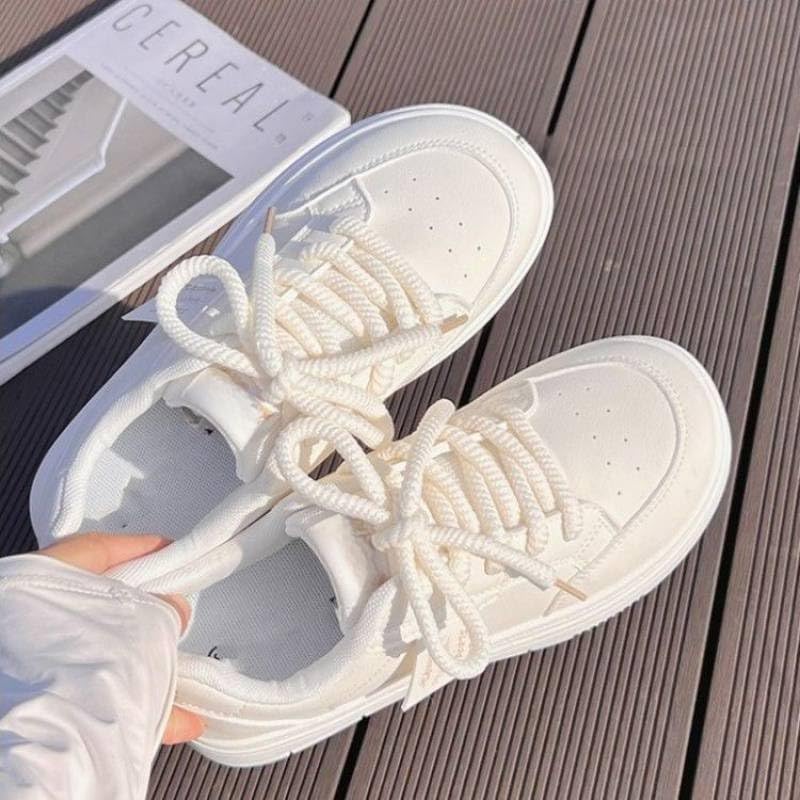 Women's Platform Walking Fashion Sneakers White Y2K Aesthetic Cute Chunky Dad Thick Casual Comfortable4