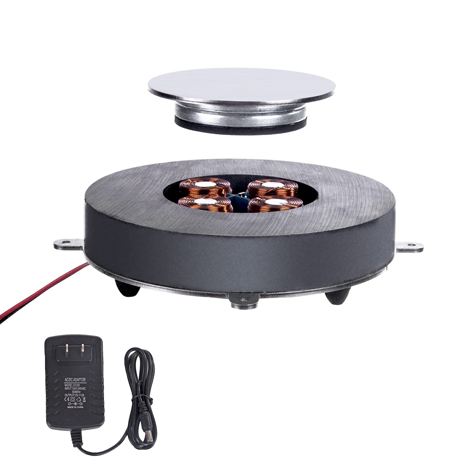 Kidaromo DIY Magnetic Levitation Display, Floating Display Stand, 800-1000g Load Capacity, Educational Science Kit & Desktop Levitating Decor for Adults