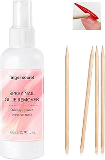 Spray Nail Glue Remover Debonder 2FL.OZ for Press on Nails,Nail Glue Debonder Nail Remover For Press On Nail, Easily & Quickly Remove Fake Nail Tips Fake Nail Remover