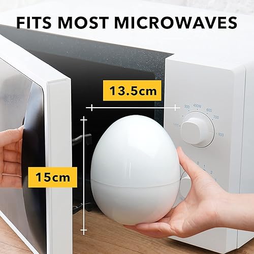Miniatura 2 de Olla de huevos para microondas, olla rápida suave, media y dura para hasta 4 huevos