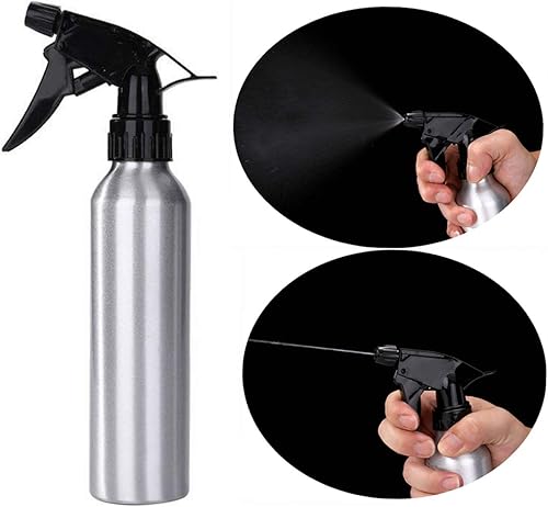Miniatura 5 de JinYan Botella de spray de aluminio vacía de 8.5 fl oz, 2 unidades de pulverizador confiable, botellas de atomizador vacías para peluquería,
