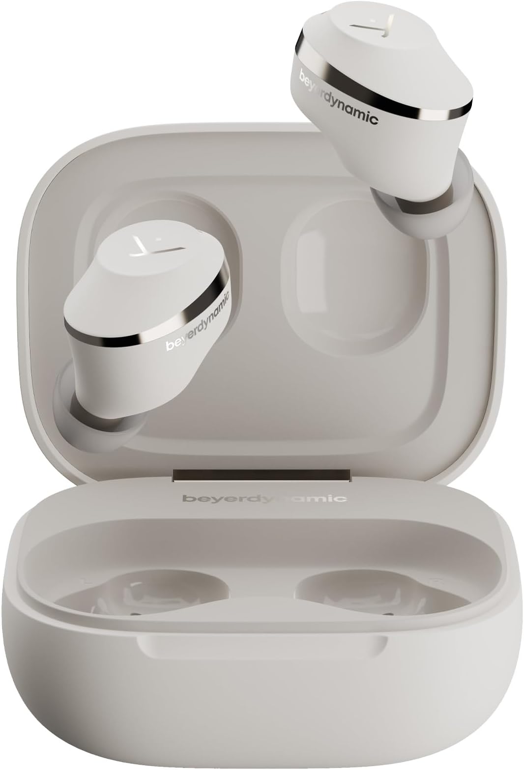 beyerdynamic AMIRON 300 True Wireless Headphones with active noise cancellation and transparency mode, earbuds in cream, Bluetooth In-Ear, 38 hours battery life